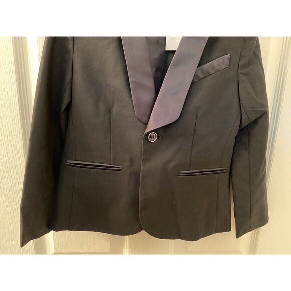Janie and Jack x Rachel Zoe Wool Blend Black Tuxedo Jacket Boys Size 6 NWT - Picture 4 of 9